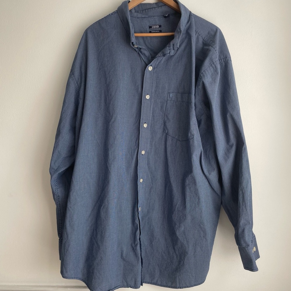 Men’s IZOD blue shirt 4XL